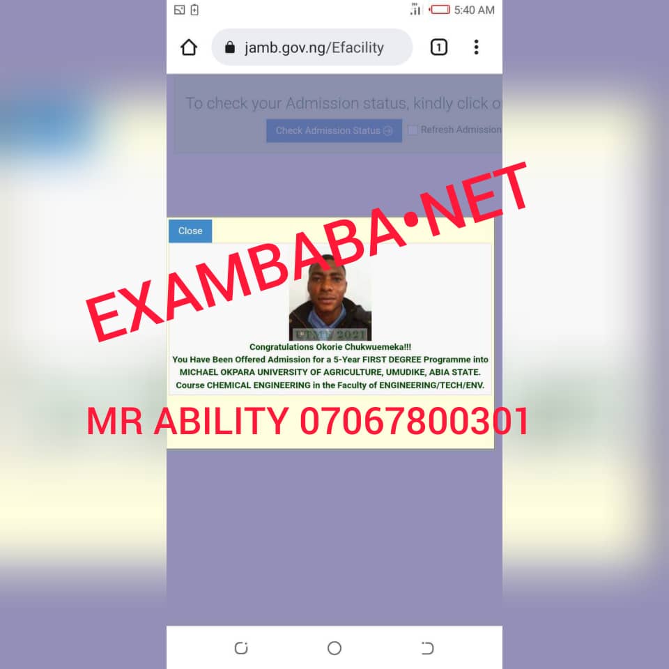 JAMB 2023 WHATSAPP 07067800301 TO SCORE 285355 AND ABOVE WITH MR